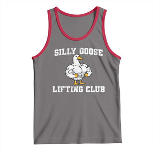 Silly Goose Lifting Club Tank Top Funny Gym Meme TS10 Deep Heather Red Print Your Wear