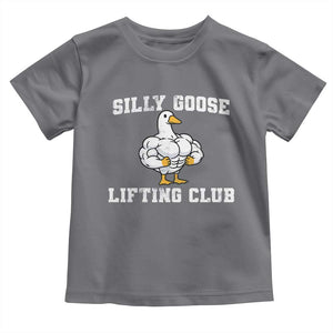 Silly Goose Lifting Club Toddler T Shirt Funny Gym Meme TS10 Charcoal Print Your Wear