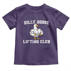 Silly Goose Lifting Club Toddler T Shirt Funny Gym Meme TS10 Purple Print Your Wear