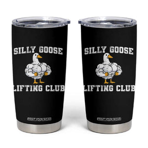 Silly Goose Lifting Club Tumbler Cup Funny Gym Meme TS10 Black Print Your Wear