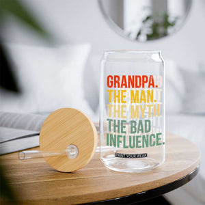Funny Grandpa Glass Can Retro Man Myth Bad Influence Best Funny Fathers Day TS10 Print Your Wear