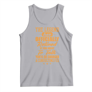 The Legend Has Retired Tank Top Funny Retirement Party Gag Gift TS10 Athletic Heather Print Your Wear