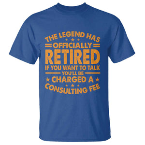 Funny Retirement T Shirt Funny The Legend Has Retired TS10 Royal Blue Print Your Wear