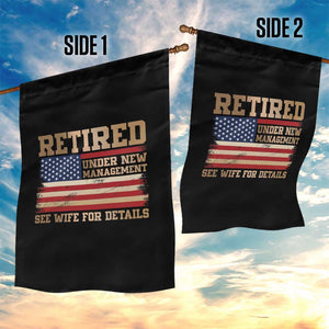 Funny Retirement Garden Flag See Wife For Details Husband Dad Grandpa Humor US Flag TS10 Print Your Wear