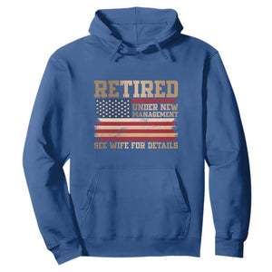 Funny Retirement Hoodie See Wife For Details Husband Dad Grandpa Humor US Flag TS10 Royal Blue Print Your Wear
