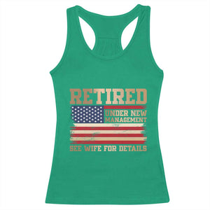 Funny Retirement Racerback Tank Top See Wife For Details Husband Dad Grandpa Humor US Flag TS10 Irish Green Print Your Wear