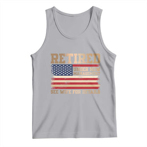 Funny Retirement Tank Top See Wife For Details Husband Dad Grandpa Humor US Flag TS10 Athletic Heather Print Your Wear