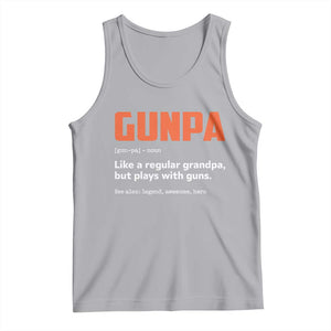 Funny Gunpa Tank Top Gun Lover Grandpa Pro Gun Enthusiast TS10 Athletic Heather Print Your Wear