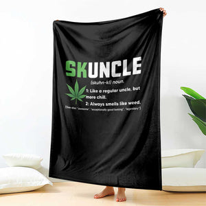 Funny Uncle Weed Smoker Throw Blanket Skuncle Definition Funny Weed Pot Cannabis Marijuana TS10 Print Your Wear