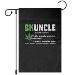 Funny Uncle Weed Smoker Garden Flag Skuncle Definition Funny Weed Pot Cannabis Marijuana TS10 Black Print Your Wear