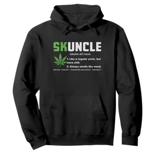 Funny Uncle Weed Smoker Hoodie Skuncle Definition Funny Weed Pot Cannabis Marijuana TS10 Black Print Your Wear