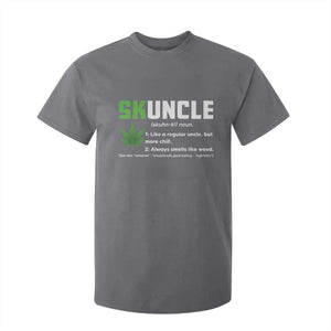 Funny Uncle Weed Smoker T Shirt For Kid Skuncle Definition Funny Weed Pot Cannabis Marijuana TS10 Charcoal Print Your Wear