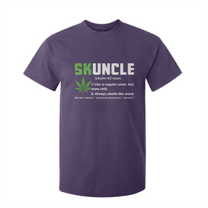 Funny Uncle Weed Smoker T Shirt For Kid Skuncle Definition Funny Weed Pot Cannabis Marijuana TS10 Purple Print Your Wear