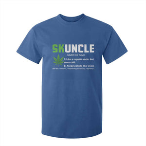 Funny Uncle Weed Smoker T Shirt For Kid Skuncle Definition Funny Weed Pot Cannabis Marijuana TS10 Royal Blue Print Your Wear
