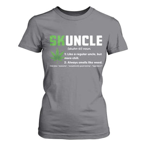Funny Uncle Weed Smoker T Shirt For Women Skuncle Definition Funny Weed Pot Cannabis Marijuana TS10 Charcoal Print Your Wear