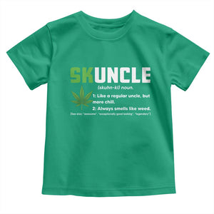 Funny Uncle Weed Smoker Toddler T Shirt Skuncle Definition Funny Weed Pot Cannabis Marijuana TS10 Irish Green Print Your Wear