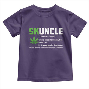 Funny Uncle Weed Smoker Toddler T Shirt Skuncle Definition Funny Weed Pot Cannabis Marijuana TS10 Purple Print Your Wear