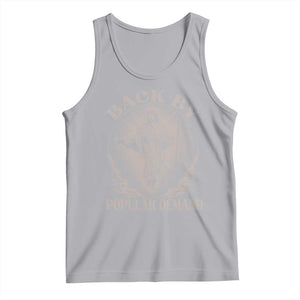 Funny Jesus Back Tank Top Retro Funny Sayings Easter Back By Popular Demand TS10 Athletic Heather Print Your Wear