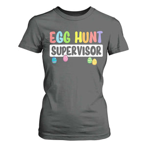 Easter Egg Hunt Supervisor T Shirt For Women Funny Mom Dad TS10 Dark Heather Print Your Wear