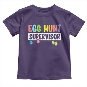 Easter Egg Hunt Supervisor Toddler T Shirt Funny Mom Dad TS10 Purple Print Your Wear