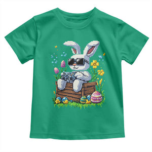 Gamer Rabbit Toddler T Shirt Cute Bunny Gaming Eggs Video Games Easter Pixel Garden TS10 Irish Green Print Your Wear