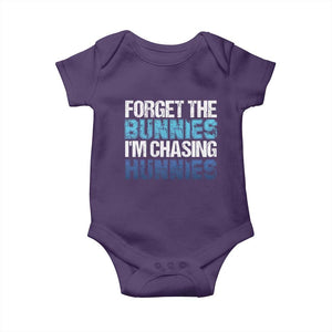 Funny Easter Baby Onesie Forget The Bunnies Im Chasing Hunnies TS10 Purple Print Your Wear