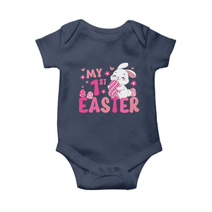 Baby First Easter Baby Onesie Cute Newborn Gift Bunny Rabbit TS10 Navy Print Your Wear