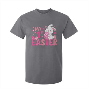Baby First Easter T Shirt For Kid Cute Newborn Gift Bunny Rabbit TS10 Charcoal Print Your Wear