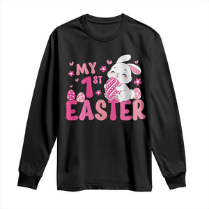 Baby First Easter Long Sleeve Shirt Cute Newborn Gift Bunny Rabbit TS10 Black Print Your Wear