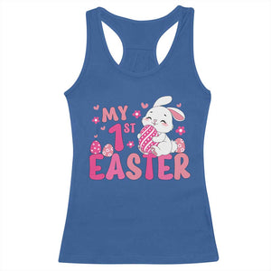 Baby First Easter Racerback Tank Top Cute Newborn Gift Bunny Rabbit TS10 Royal Blue Print Your Wear