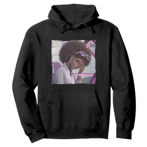 Disgusted Black Doll Meme Hoodie Funny Sassy Reaction Afro Girl With Attitude TS10 Black Print Your Wear