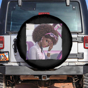 Disgusted Black Doll Meme Spare Tire Cover Funny Sassy Reaction Afro Girl With Attitude TS10 No hole Black Print Your Wear