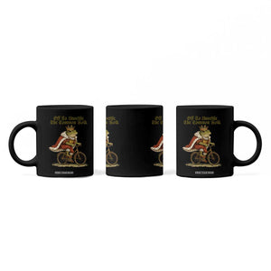 Chaotic Frog Meme Coffee Mug Off To Unsettle The Common Folk Vintage Unhinged Humor TS10 Print Your Wear