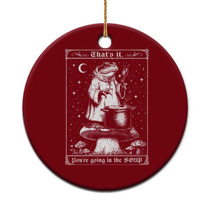 Frog Meme Ceramic Ornament Thats It Youre Going In The Soup Funny Weirdcore TS10 1pc Red Print Your Wear