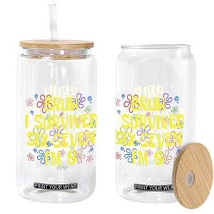 8th Birthday Glass Can Im 8 Year Old Bruh I Survived 67 Colorful Bubble Flower TS10 Print Your Wear