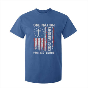 250 Years Anniversary T Shirt For Kid 250th Independence Day Freedom One Nation Under God US Flag TS10 Royal Blue Print Your Wear