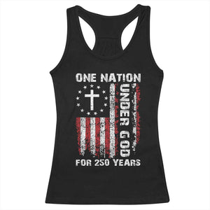 250 Years Anniversary Racerback Tank Top 250th Independence Day Freedom One Nation Under God US Flag TS10 Black Print Your Wear