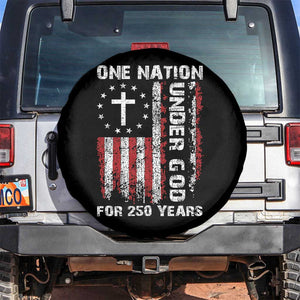 250 Years Anniversary Spare Tire Cover 250th Independence Day Freedom One Nation Under God US Flag TS10 No hole Black Print Your Wear