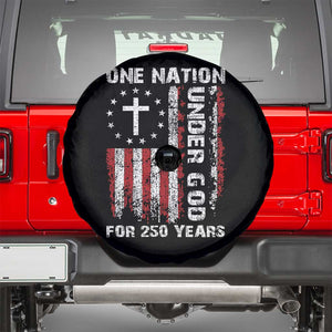 250 Years Anniversary Spare Tire Cover 250th Independence Day Freedom One Nation Under God US Flag TS10 Black Print Your Wear
