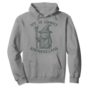 Wizard Frog Hoodie Funny Off to Commit Shenanigans TS10 Sport Gray Print Your Wear