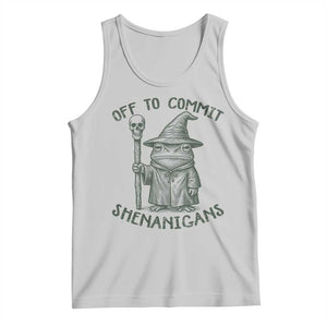 Wizard Frog Tank Top Funny Off to Commit Shenanigans TS10 Ash Print Your Wear