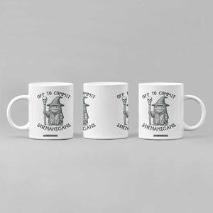 Wizard Frog Coffee Mug Funny Off to Commit Shenanigans TS10 Print Your Wear