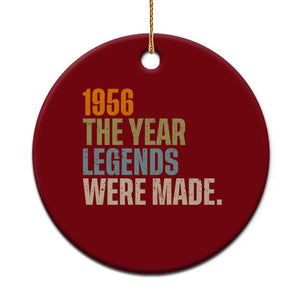 70th Birthday Gift For Men Ceramic Ornament Vintage 1956 70 Years Old Birthday TS10 1pc Red Print Your Wear