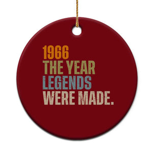 60th Birthday Gift For Men Ceramic Ornament Vintage 1966 60 Years Old Birthday TS10 1pc Red Print Your Wear