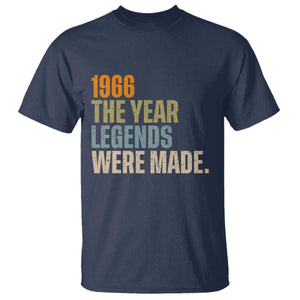 60th Birthday Gift For Men T Shirt Vintage 1966 60 Years Old Birthday TS10 Navy Print Your Wear