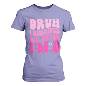 8th Birthday Girls T Shirt For Women Bruh I Survived 67 Im 8 Year Old Six Seven TS10 Violet Print Your Wear