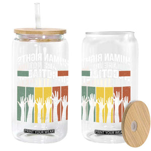 Human Rights Glass Can Are Not Negotiable Retro Equality Statement TS10 Print Your Wear