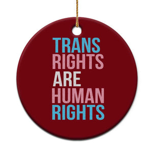 Trans Rights Ceramic Ornament Human Rights Transgender Pride Gender Equality TS10 1pc Red Print Your Wear