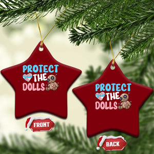 Protect The Dolls Ceramic Ornament Transgender Trans Pride TS10 Print Your Wear