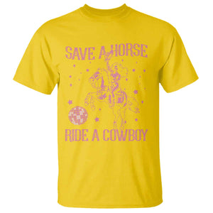 Save a Horse Ride A Cowboy T Shirt Funny Cowgirl Western Style TS10 Daisy Print Your Wear